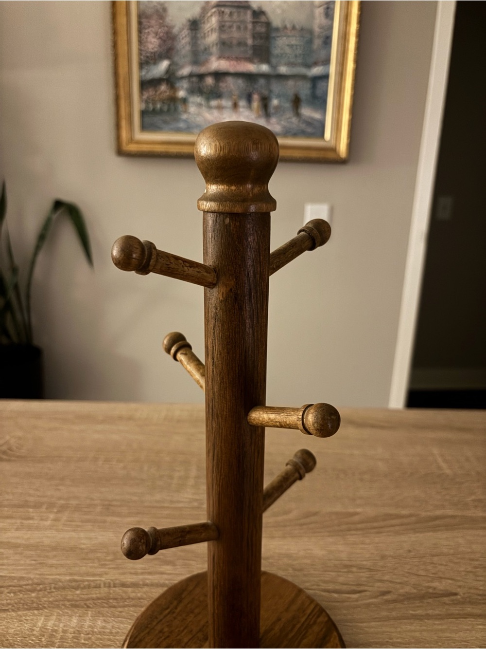 Vintage Kamenstein Wooden Mug Tree - 6 Peg - Made in Thailand - Picture 2 of 4